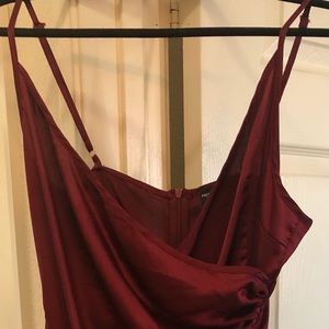 Dark red dress from PLT